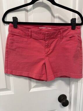 Old Navy Pixie Raspberry Pink Stretch Jean Shorts